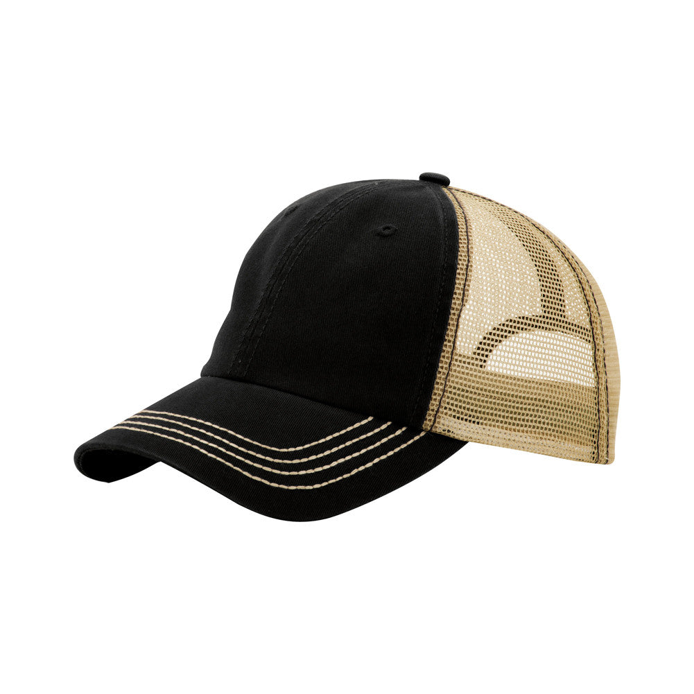 TopHeadwear Washed Cotton Twill Adjustable Trucker Cap