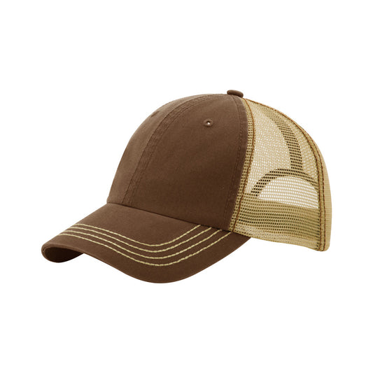 TopHeadwear Washed Cotton Twill Adjustable Trucker Cap