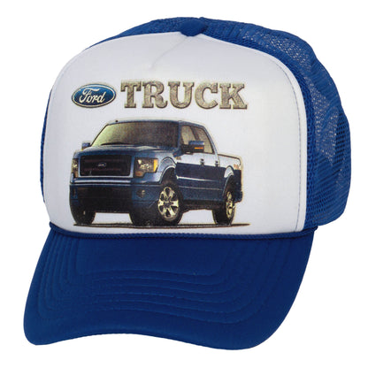 Men's Ford Truck Snapback Trucker Hat, Royal