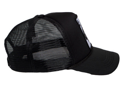 TOP HEADWEAR Men's Death Ace Trucker Hat - Ace of Spade Skull Bones Snapback Cap, Black
