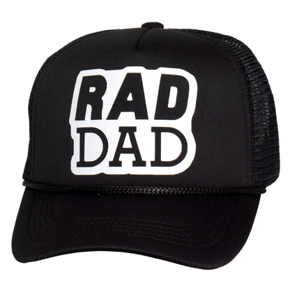 TOP HEADWEAR Men's Rad Dad Trucker Hat - Snapback Cap Black