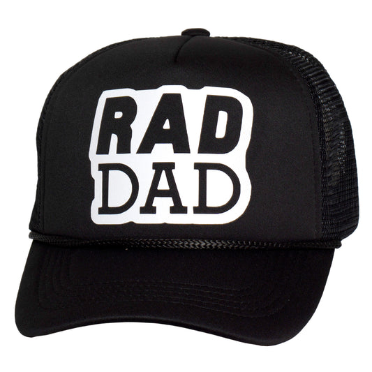 TOP HEADWEAR Men's Rad Dad Trucker Hat - Snapback Cap Black