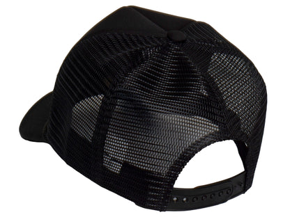 TOP HEADWEAR Men's Skull Chief Trucker Hat - Native Headdress Snapback Cap, Black