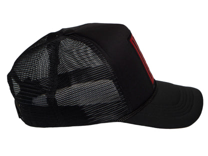 Retro Gamer Trucker Hat – 25¢ Insert Coin to Play Snapback Cap for Men & Women Gamer Vintage Arcade Black