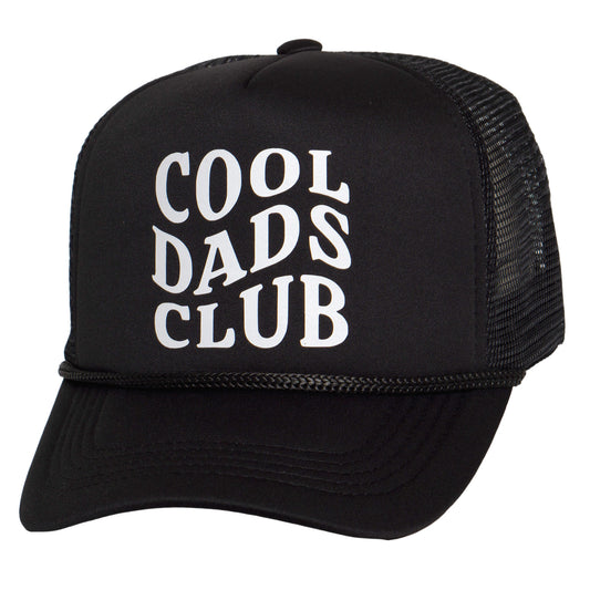 TOP HEADWEAR Cool Dads Club Trucker Hat – Funny Snapback Cap for Men Adjustable Mesh Dad Hat Gift Black