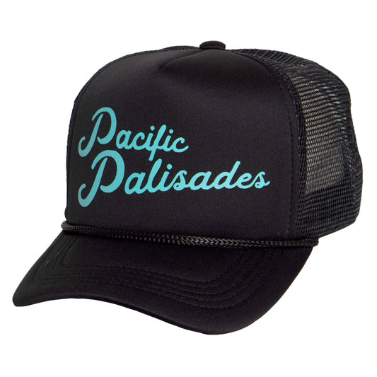 TOP HEADWEAR Men's Pacific Palisades Trucker Hat - LA Snapback Cap, Black