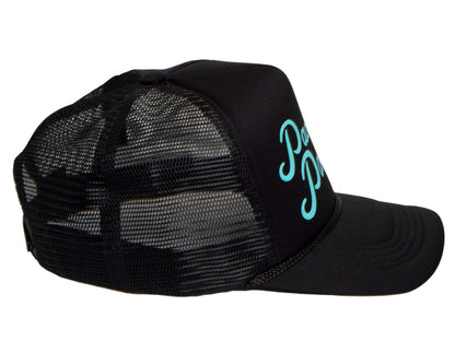TOP HEADWEAR Men's Pacific Palisades Trucker Hat - LA Snapback Cap, Black