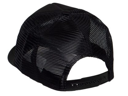 TOP HEADWEAR Men's Ying Yang Tie Dye Trucker Hat - Mesh Snapback Cap, Black