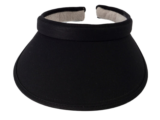 Top Headwear Sports Cotton Twill Clip-On Visor 3.5 Inch Wide Brim