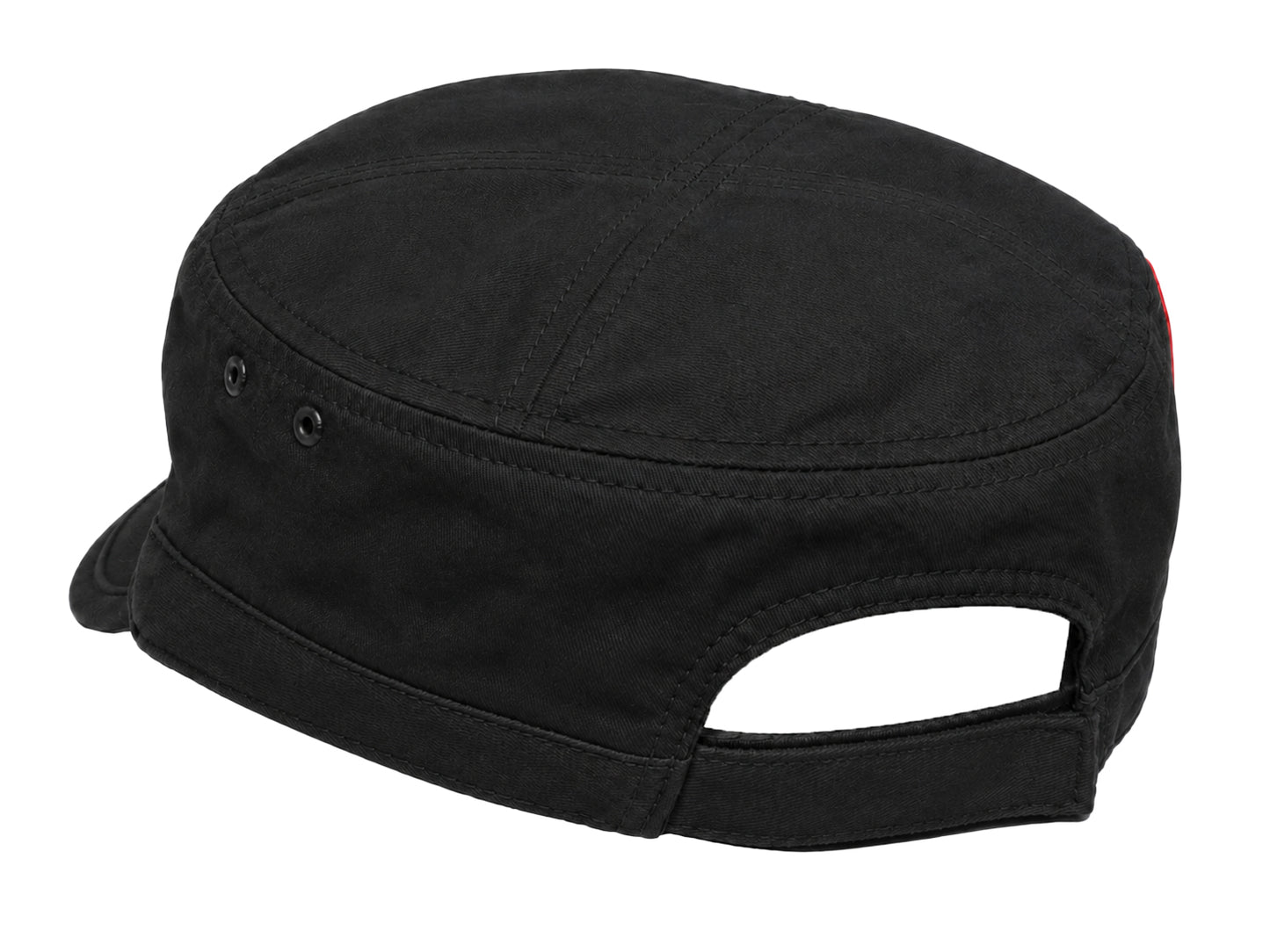 Women's Cadet Hat with Red Heart  Cute Adjustable Short Brim Cap