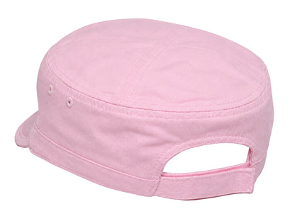 Women's Cadet Hat with Red Heart  Cute Adjustable Short Brim Cap
