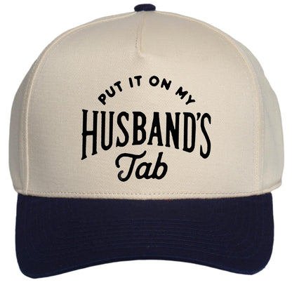 Womens Put It On My Husband’s Tab Hat, Vintage Style Snapback Cap