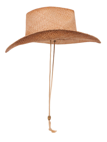 Womens Outback Tea Stained Raffia Straw Cowboy Hat