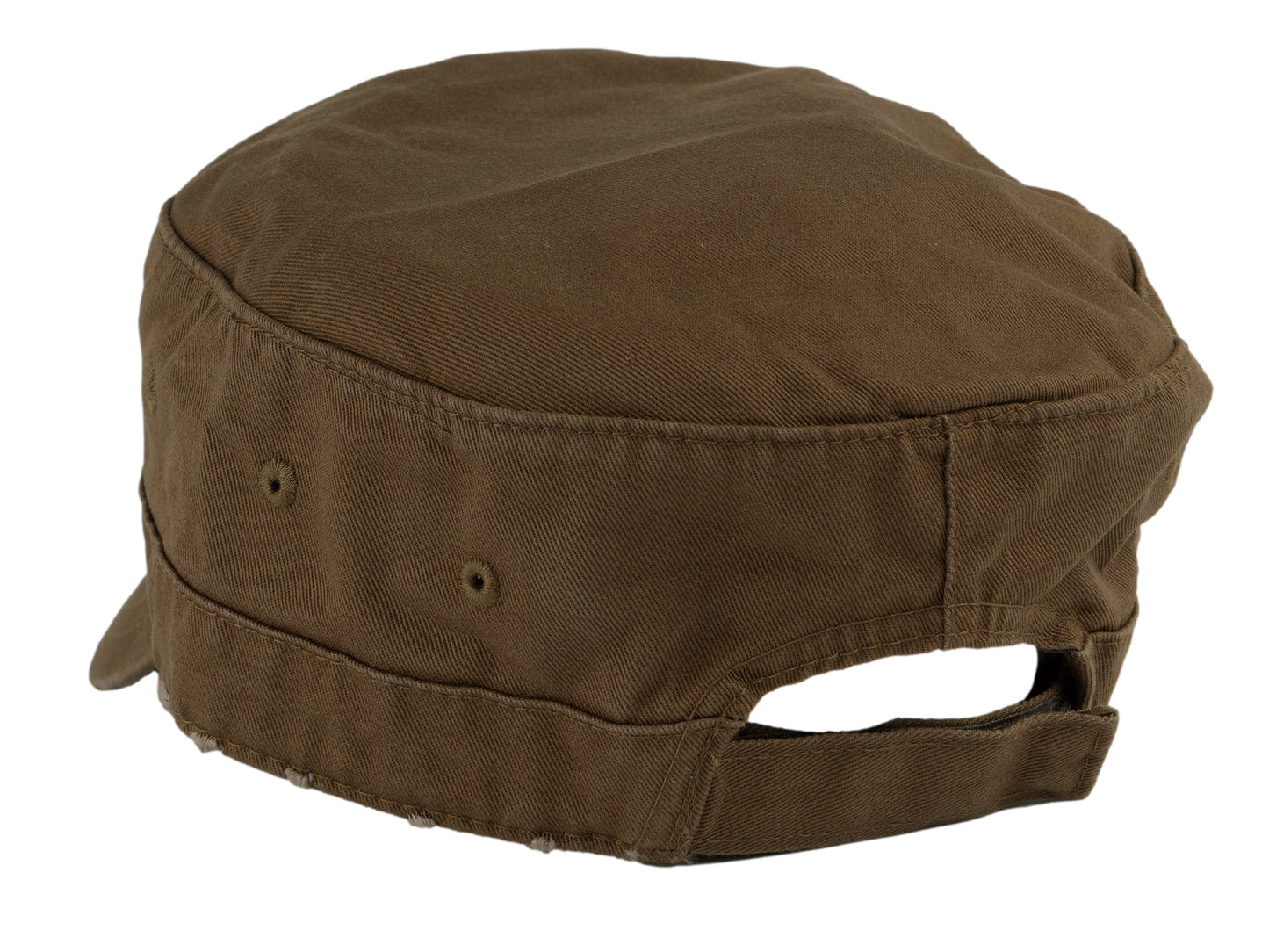 Military Cadet Hat Distressed Army Style Patrol Cap For Mens Womens Unisex Black