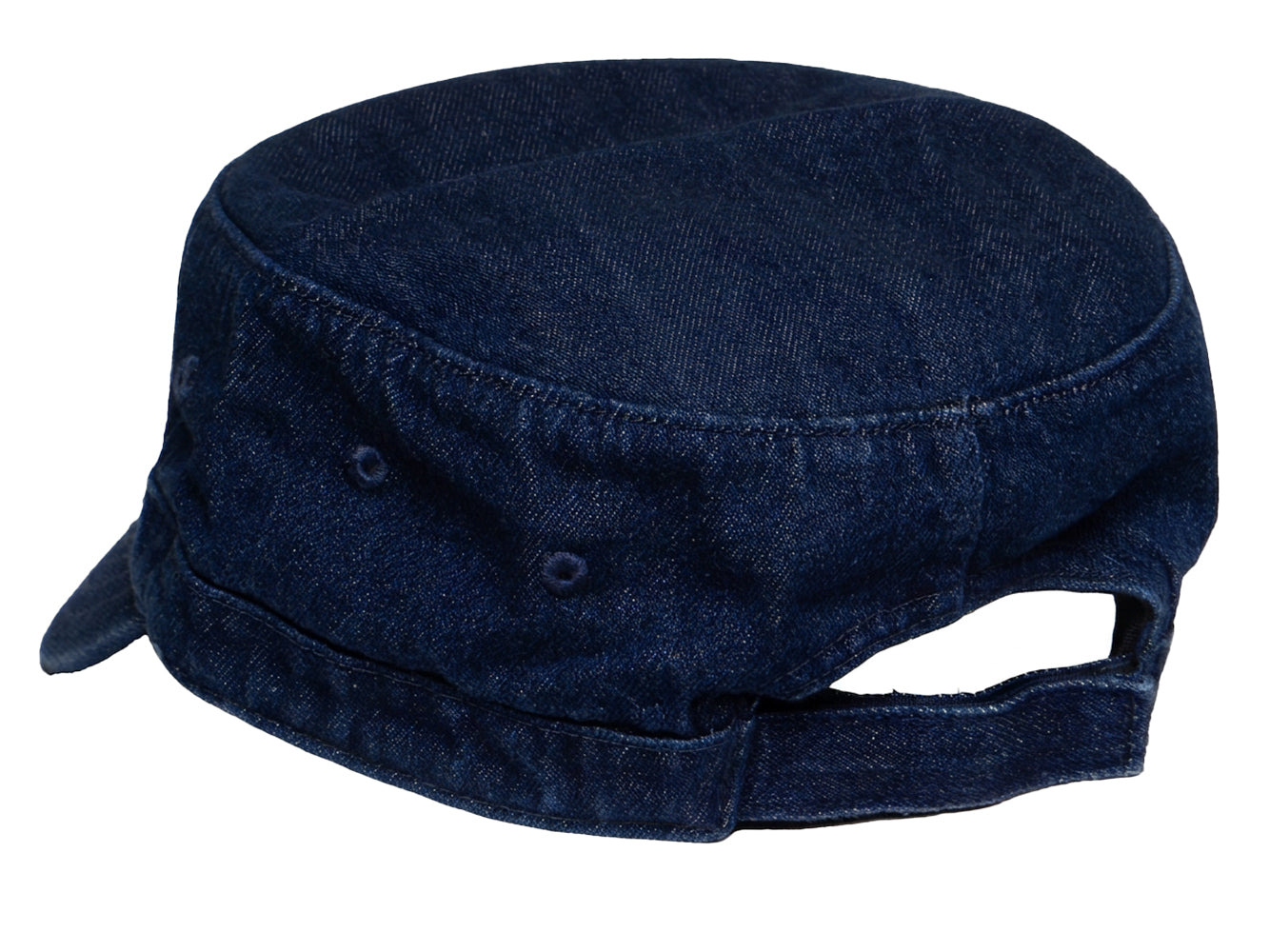 Military Cadet Hat Distressed Army Style Patrol Cap For Mens Womens Unisex Black