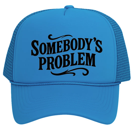 TOP HEADWEAR Women's Somebody’s Problem Trucker Hat - Mesh Snapback Cap