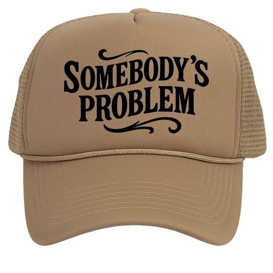 TOP HEADWEAR Women's Somebody’s Problem Trucker Hat - Mesh Snapback Cap