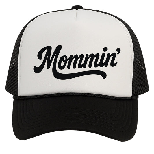 TOP HEADWEAR Women's Mommin Trucker Hat - Mesh Snapback Mommy Cap