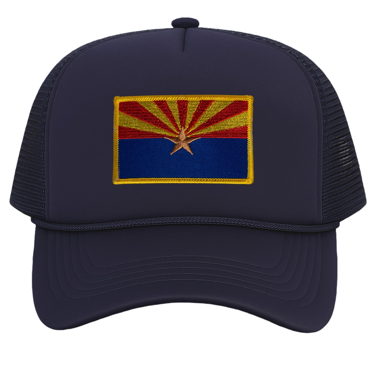 Arizona Trucker Hat for Men - State Flag Snapback Cap with Mesh Back