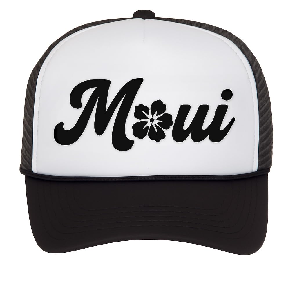 Mens Womens Aloha Flower Trucker Hat - Hawaii Hibiscus Snapback Cap