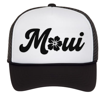 Mens Womens Aloha Flower Trucker Hat - Hawaii Hibiscus Snapback Cap