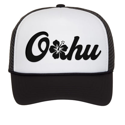 Mens Womens Aloha Flower Trucker Hat - Hawaii Hibiscus Snapback Cap
