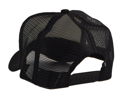 TOP HEADWEAR Old English Oakland Trucker Hat Skull Helmet Cap Black/White