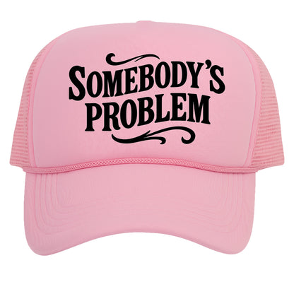 TOP HEADWEAR Women's Somebody’s Problem Trucker Hat - Mesh Snapback Cap