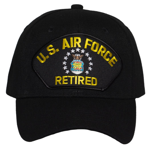 TOP HEADWEAR Men's Retired Military Veteran Hat - Adjustable Hook & Loop Baseball Cap