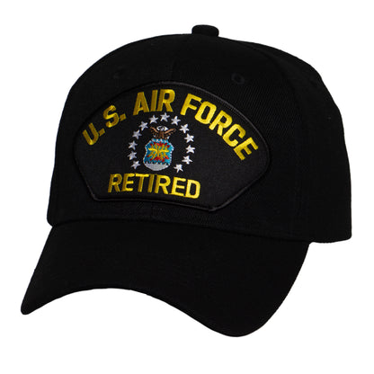 TOP HEADWEAR Men's Retired Military Veteran Hat - Adjustable Hook & Loop Baseball Cap