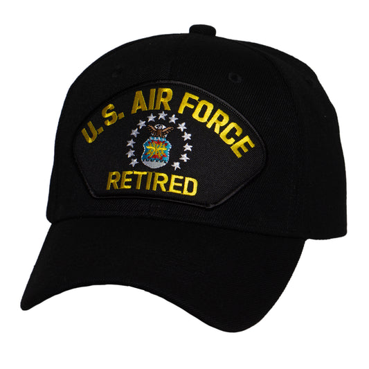 TOP HEADWEAR Men's Retired Military Veteran Hat - Adjustable Hook & Loop Baseball Cap