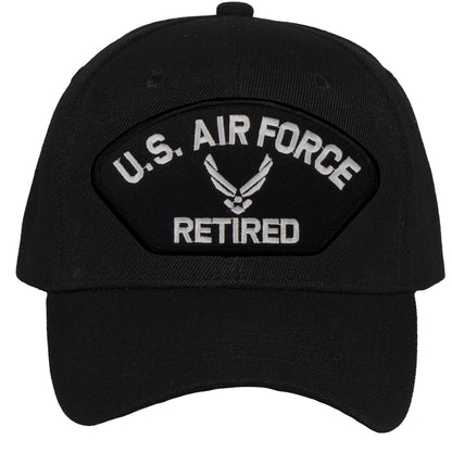 TOP HEADWEAR Men's Retired Military Veteran Hat - Adjustable Hook & Loop Baseball Cap