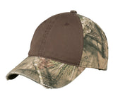Top Headwear Camo Cap w/ Contrast Front Panel