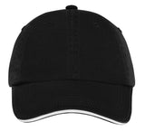 Top Headwear Sandwich Bill Cap w/ Striped Closure