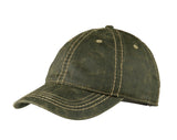 Top Headwear Pigment Print Distressed Cap