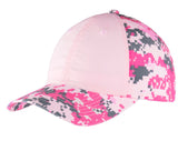 Top Headwear Colorblock Digital Ripstop Camouflage Cap