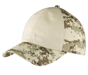 Top Headwear Colorblock Digital Ripstop Camouflage Cap