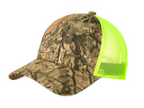 Top Headwear Structured Camouflage Mesh Cap