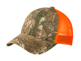 Top Headwear Structured Camouflage Mesh Cap