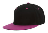 TopHeadwear Polyester Two-Tone Flat Bill Snapback