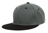 TopHeadwear Polyester Two-Tone Flat Bill Snapback