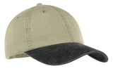 Top Headwear Two-Tone Pigment-Dyed Cap