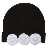 Womens Flower Cuff Beanie