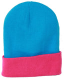 TopHeadwear's Winter Cuffed Beanie Cap Two Toned