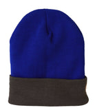 TopHeadwear's Winter Cuffed Beanie Cap Two Toned