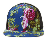 Topheadwear Floral Print Flat Bill Trucker Hat