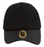 TopHeadwear Snake Skin Pattern Trucker Hat - Black