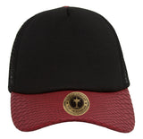 TopHeadwear Snake Skin Pattern Trucker Hat - Black