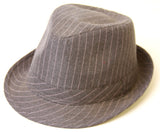 Pinstripe Fedora Hat