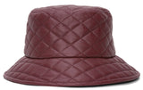 TopHeadwear Quilt Bucket Hat - Black